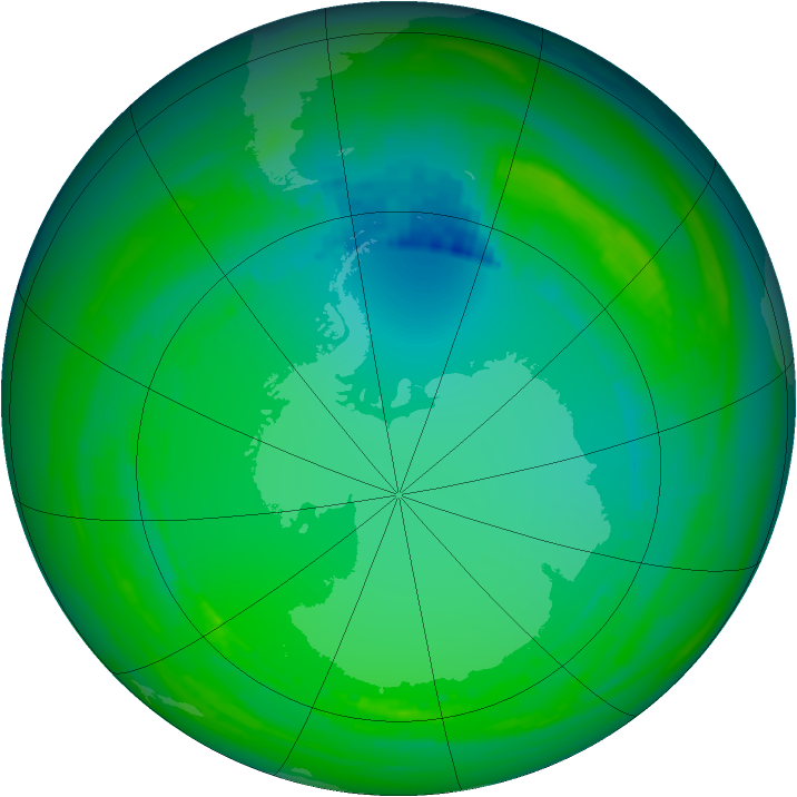 Ozone Map 1984-07-22